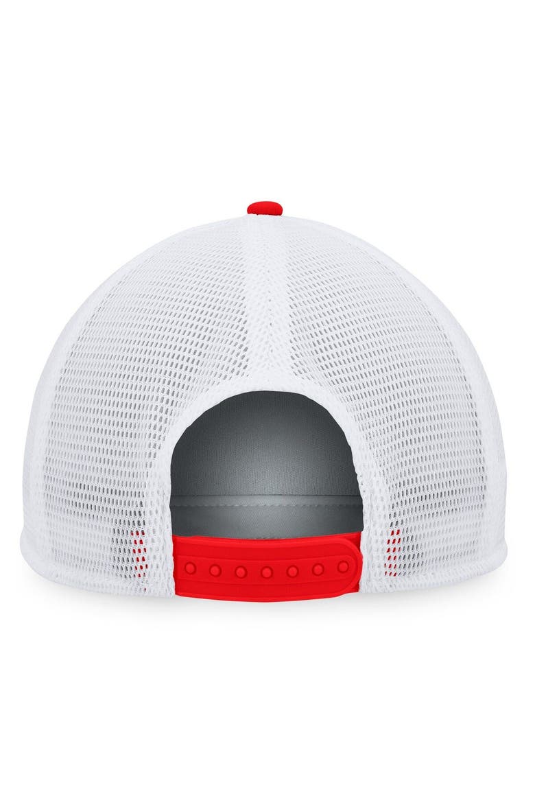 Men's Majestic Red/White Washington Nationals Foam Trucker Snapback Hat, Alternate, color, Red