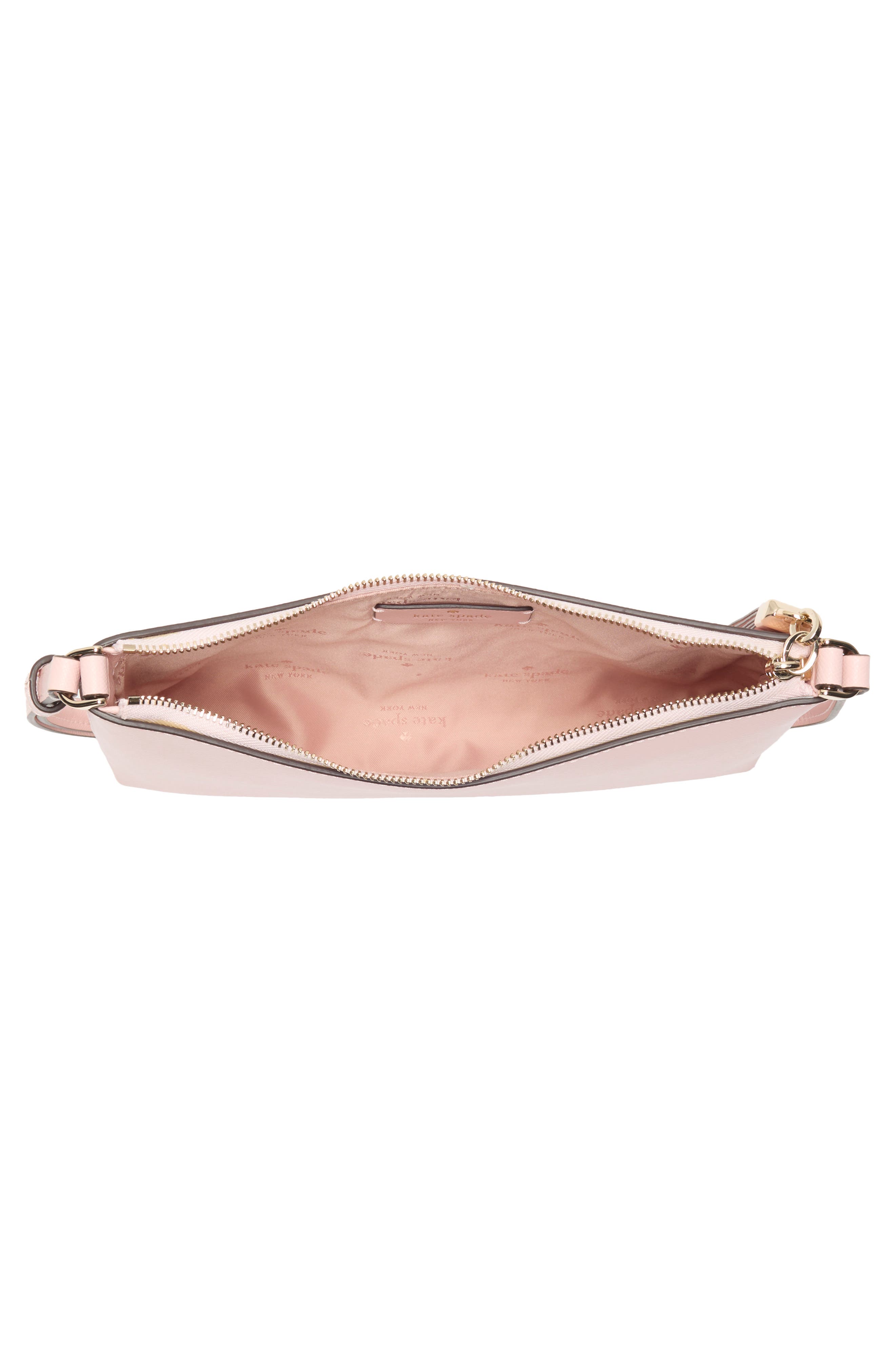 Kate Spade New York sadie saffiano leather small crossbody bag, Alternate, color, Chalk Pink