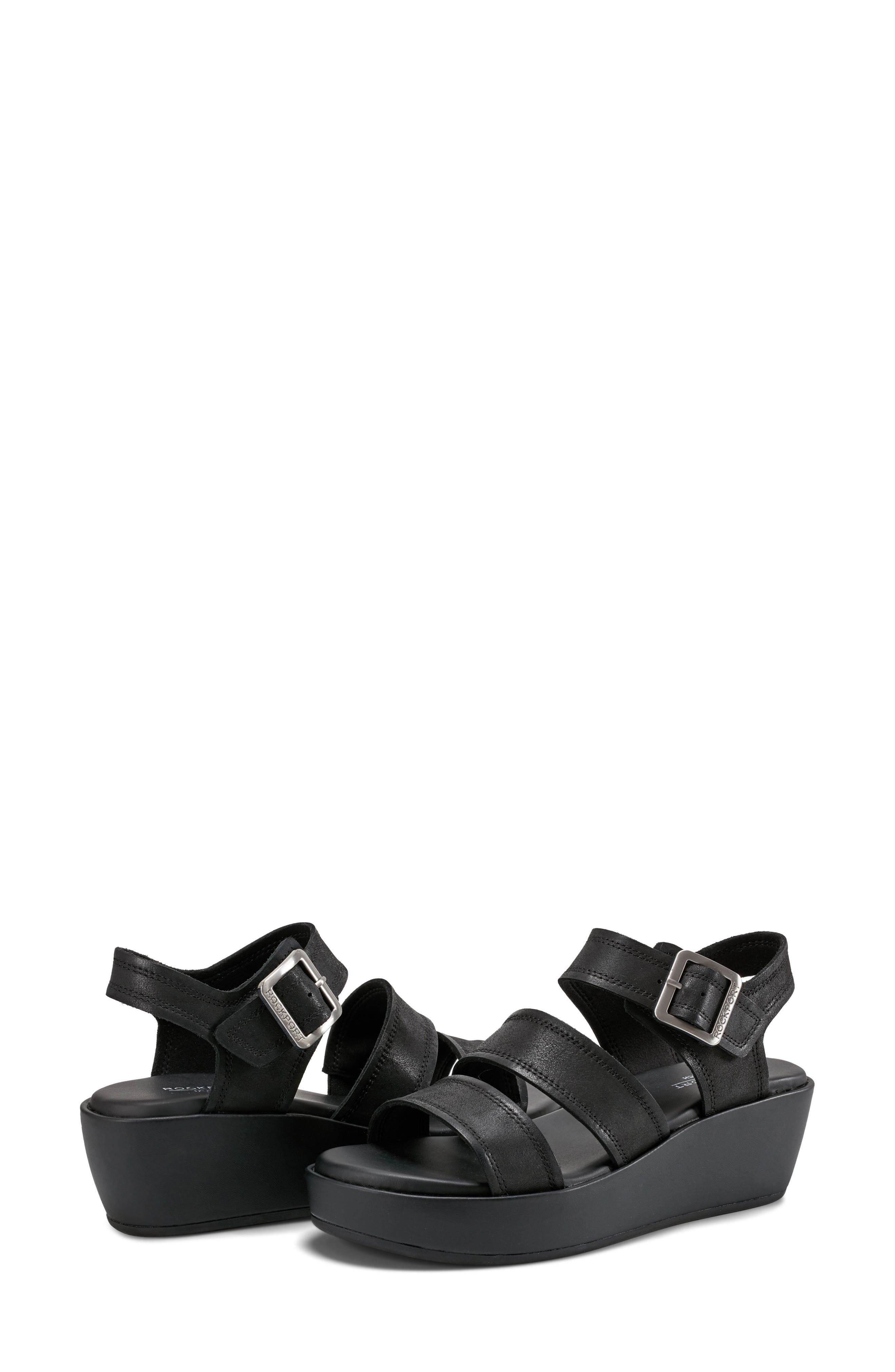 Rockport Rwanala Wedge Sandal, Alternate, color, 