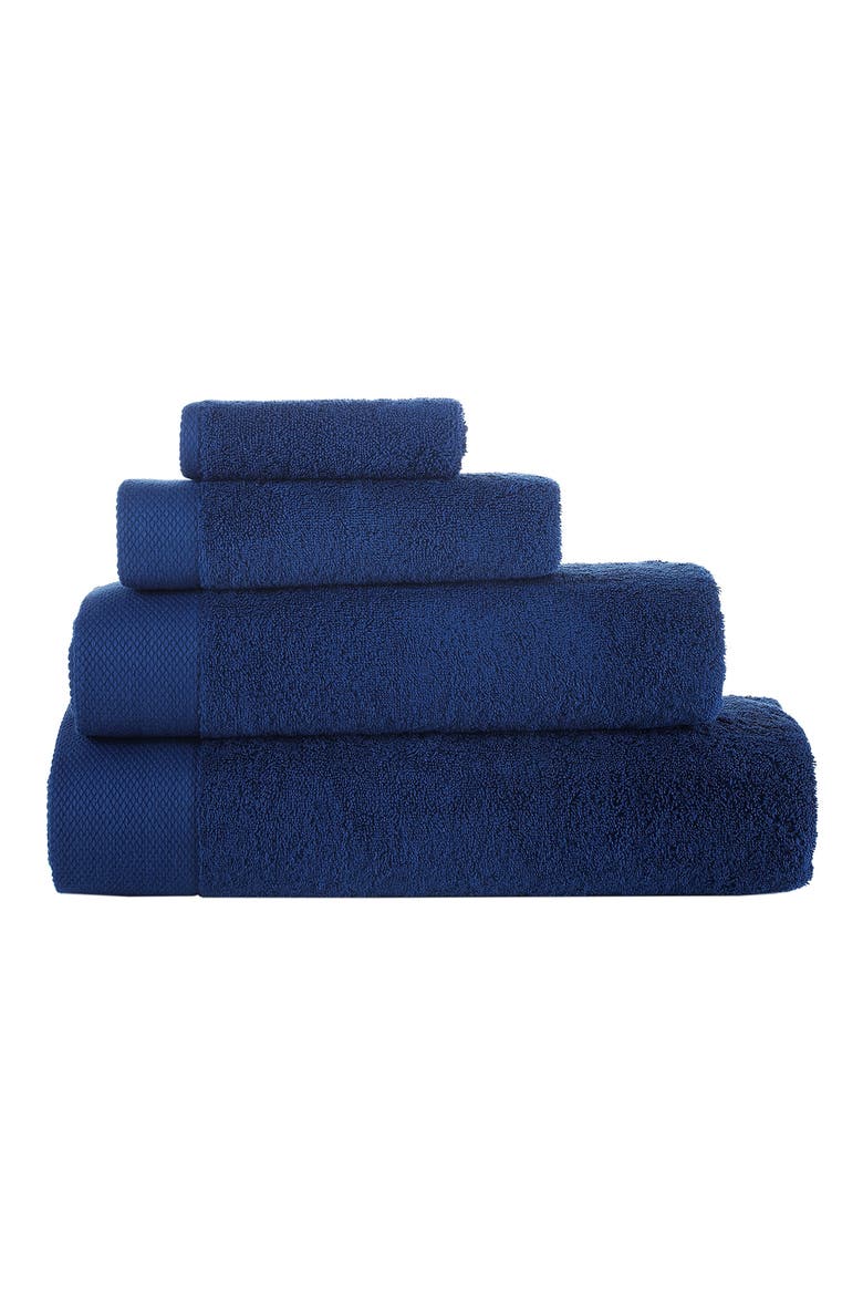 6-Piece Solid Signature Cotton Towel Set, Main, color, NAVY