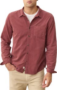 Marine Layer Lightweight Corduroy Button-Up Shirt