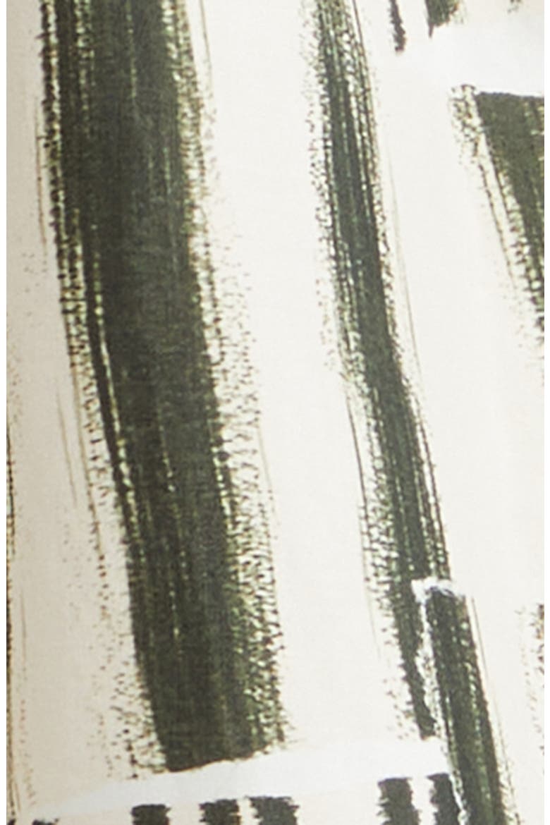 Stripe Collage Stretch Cotton Midi Skirt, Alternate, color, PLASTER/ HUNTER GREEN PLHG