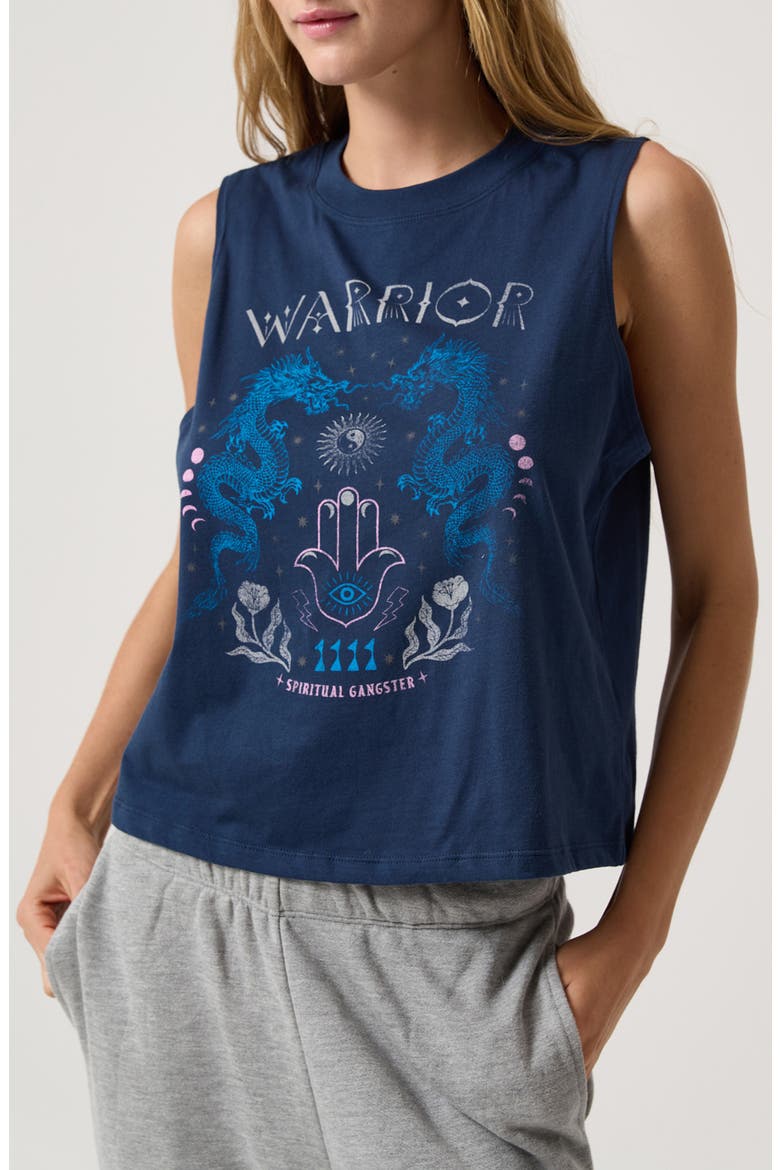 Warrior Rise Vibe Graphic Tank, Main, color, INDIGO