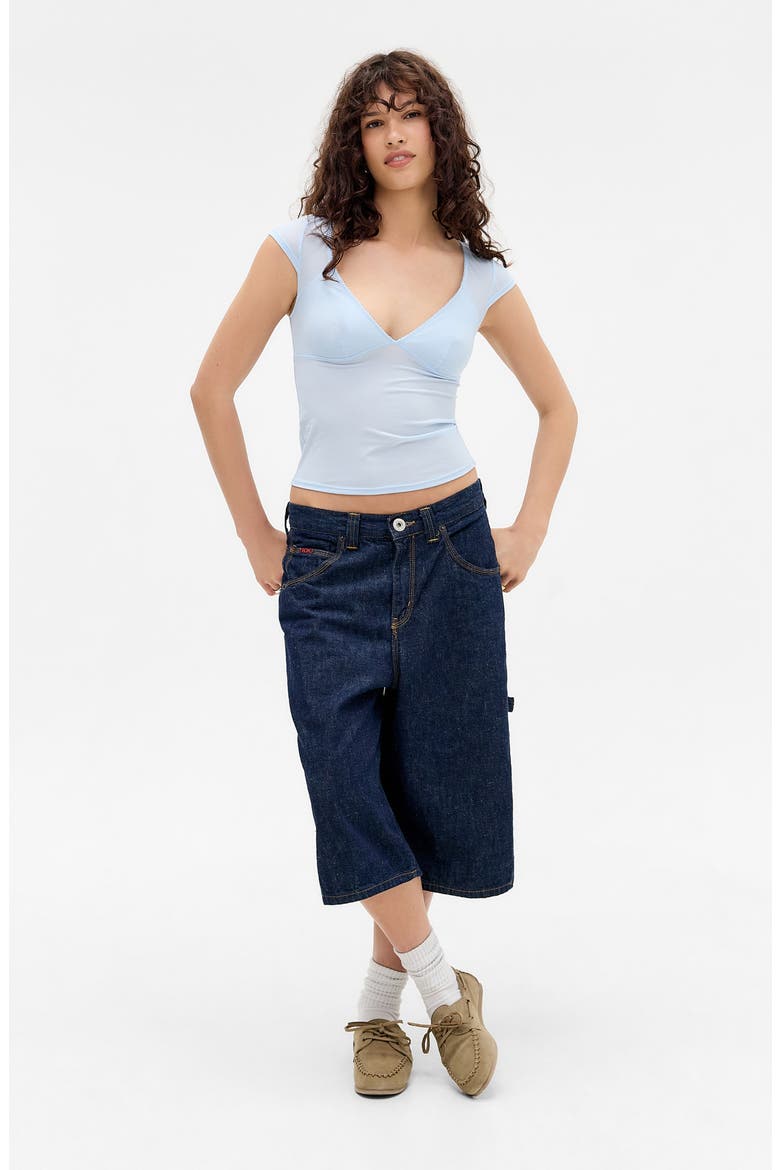Je T'Aime Cap Sleeve Top, Alternate, color, LIGHT BLUE