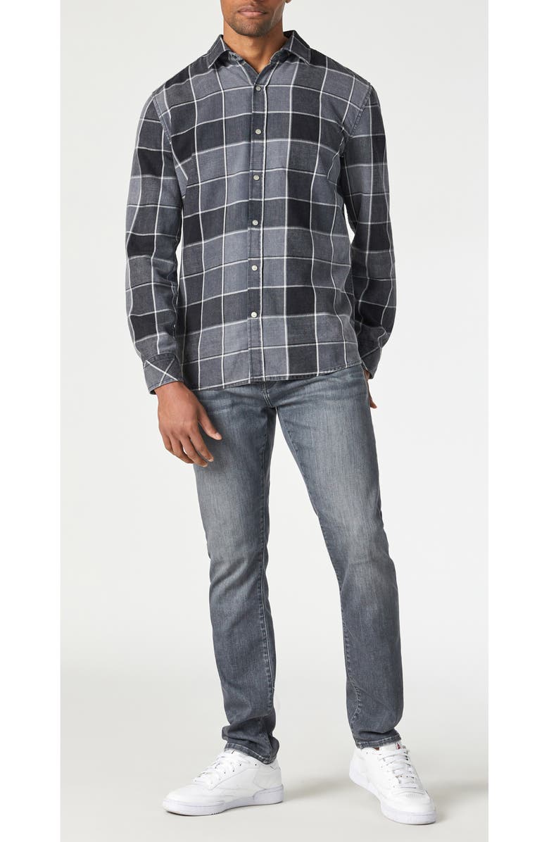 Mavi Jeans Check Snap-Up Shirt, Alternate, color, 
