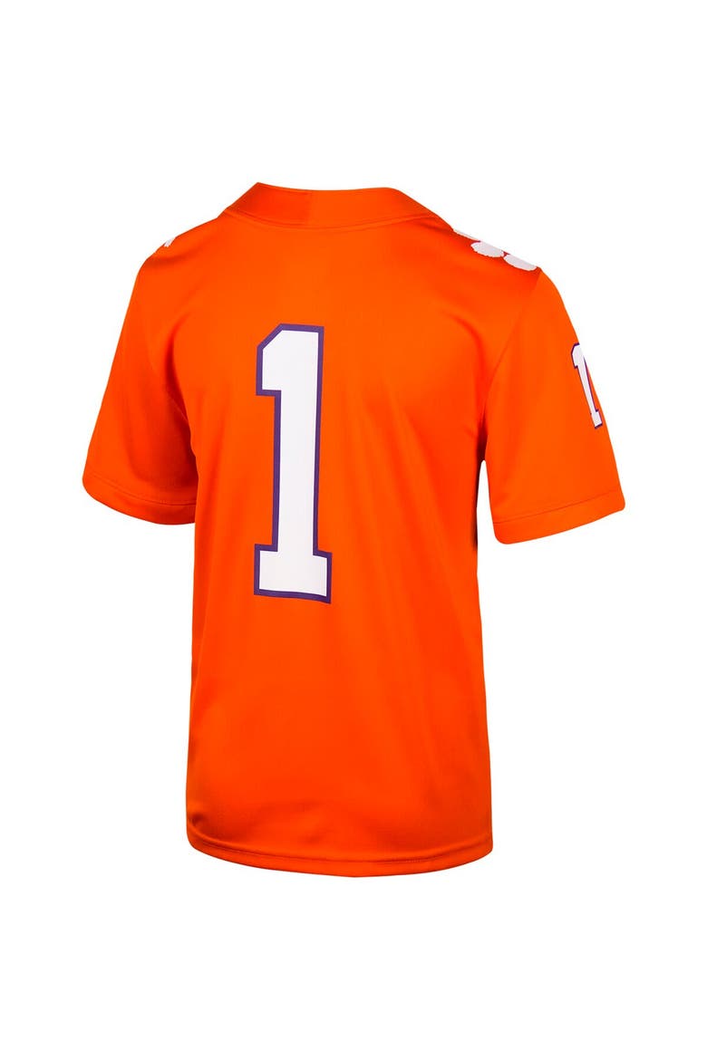 Toddler Nike #1 Orange Clemson Tigers Untouchable Football Jersey, Alternate, color, Orange