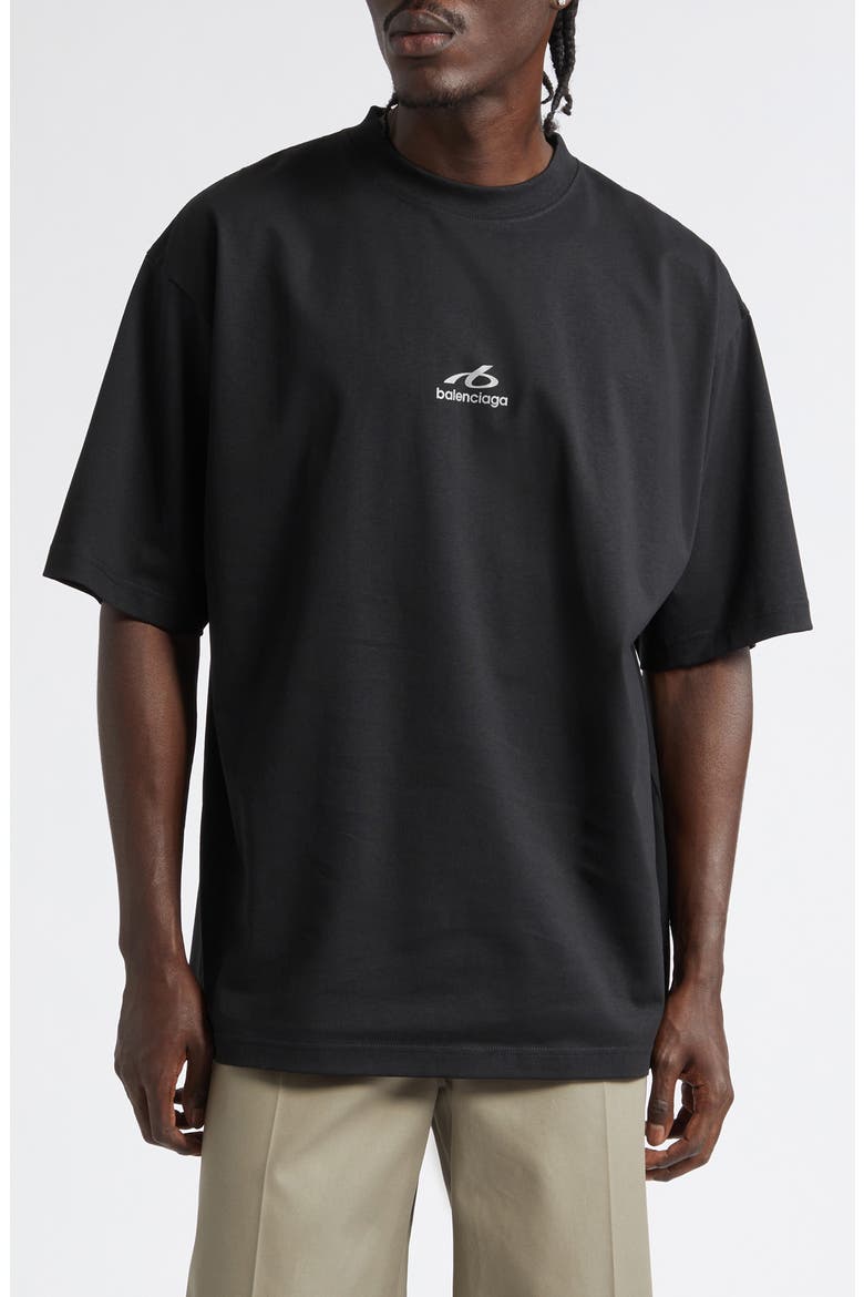 Medium Fit Bodies Logo Graphic T-Shirt, Main, color, 1000 BLACK