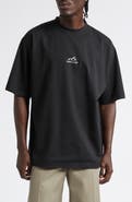 Balenciaga Medium Fit Bodies Logo Graphic T-Shirt