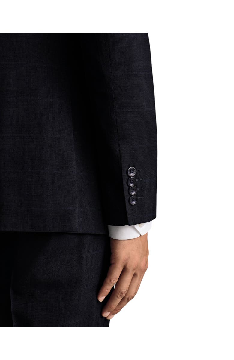 Charles Tyrwhitt Windowpane Slim Fit Jacket, Alternate, color, Navy