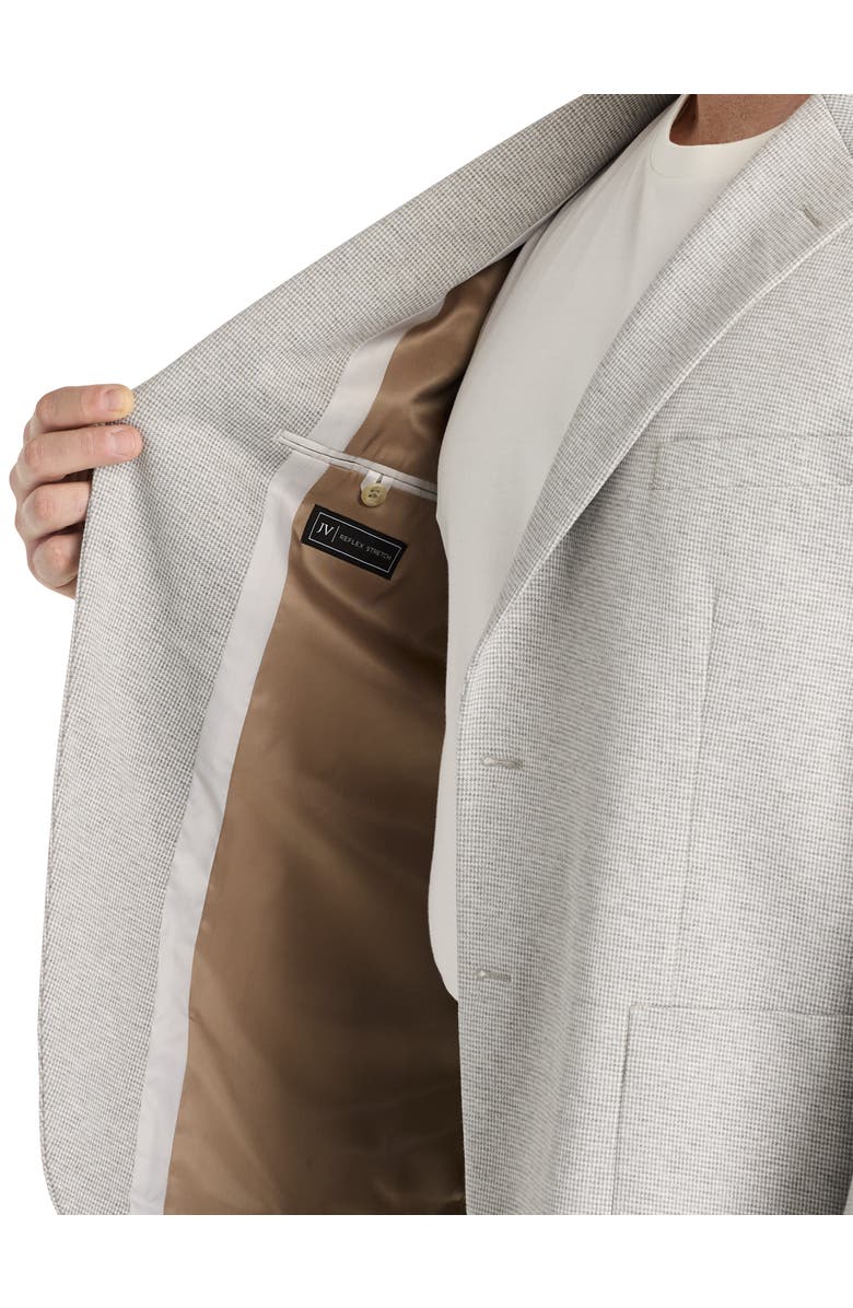 JV Reflex Big & Tall Houndstooth Sport Coat, Alternate, color, Grey