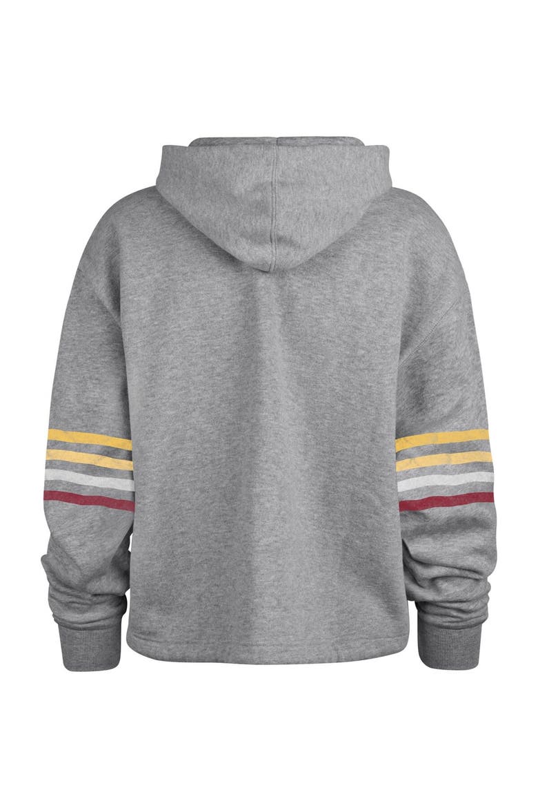 Women's '47 Heather Gray Washington Commanders Upland Bennett Pullover Hoodie, Alternate, color, Heather Gray