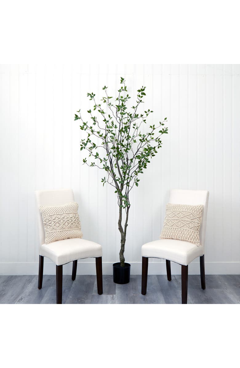 NEARLY NATURAL 8 ft. Minimalist Citrus Tree Artificial Plant, Alternate, color, 