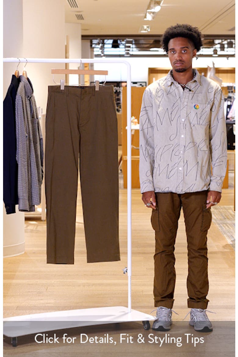 Theory Brushed Stretch Cotton Chinos (Men) | Nordstrom