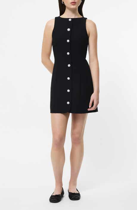 French Connection Azra Buttoned Twill Minidress