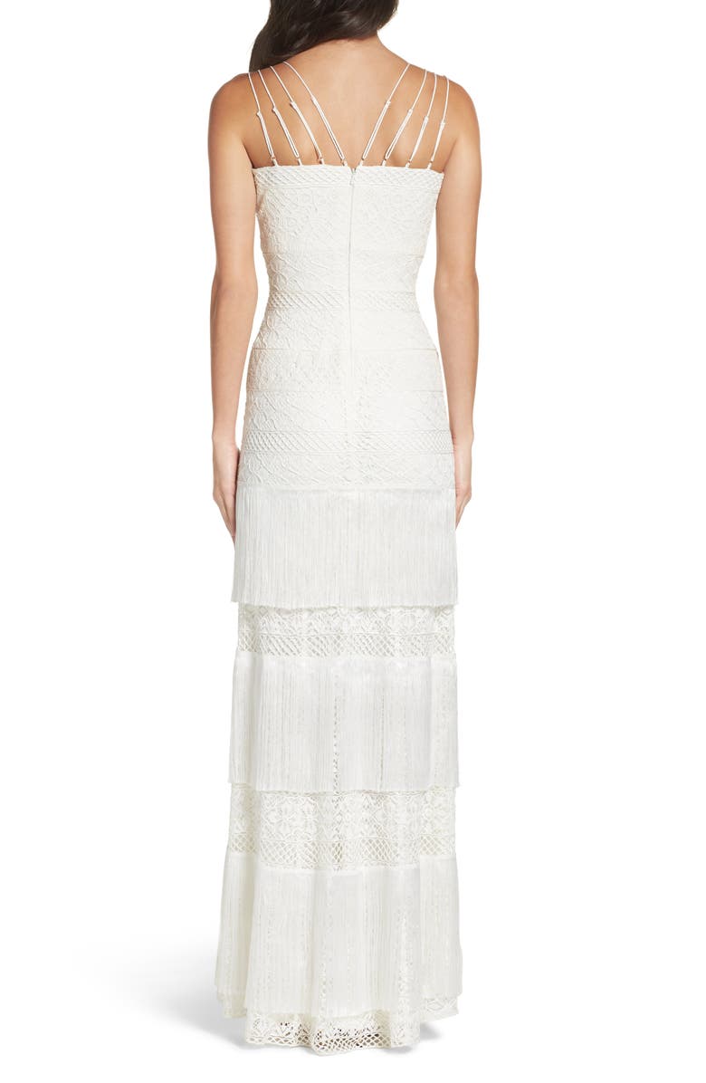 Tadashi Shoji Embroidered Sheath Gown, Alternate, color, 