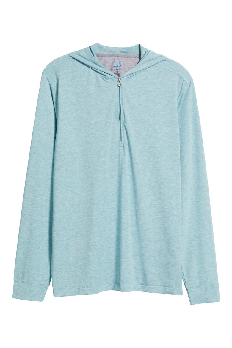 Welsey Performance Half Zip Hoodie, Alternate, color, GREEN GRASS
