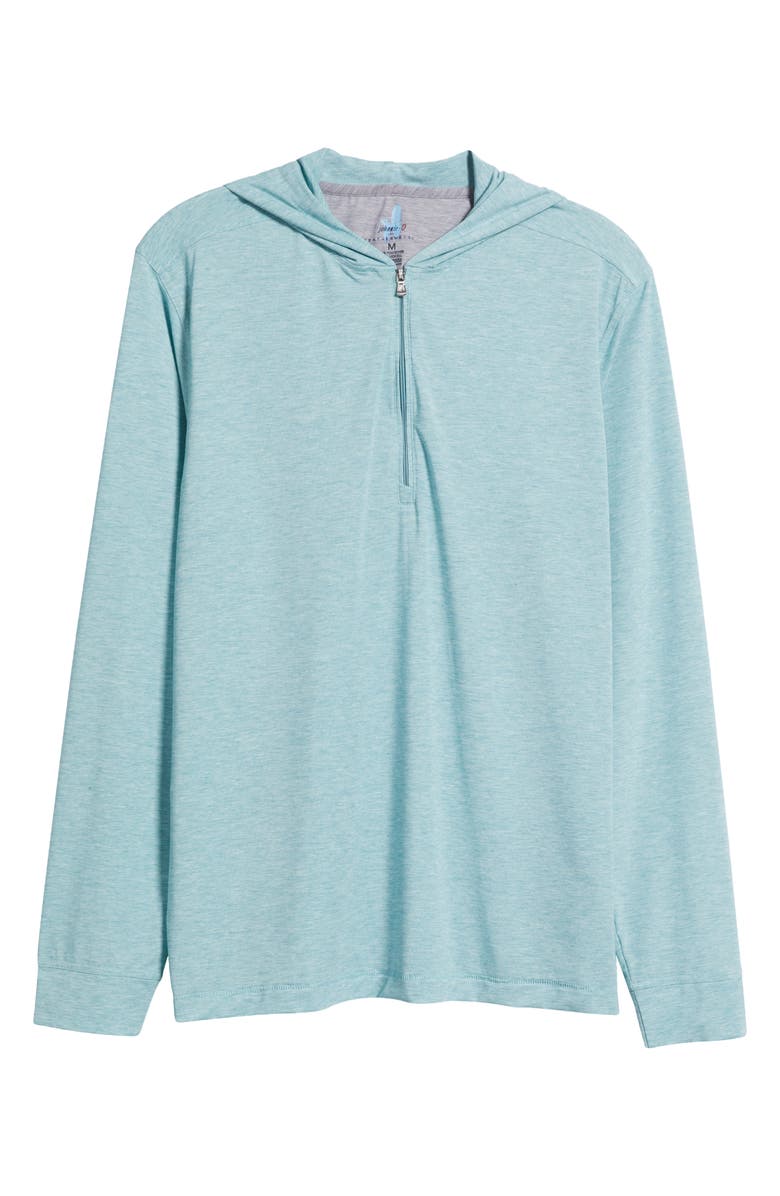 johnnie-O Welsey Performance Half Zip Hoodie, Alternate, color, Green Grass