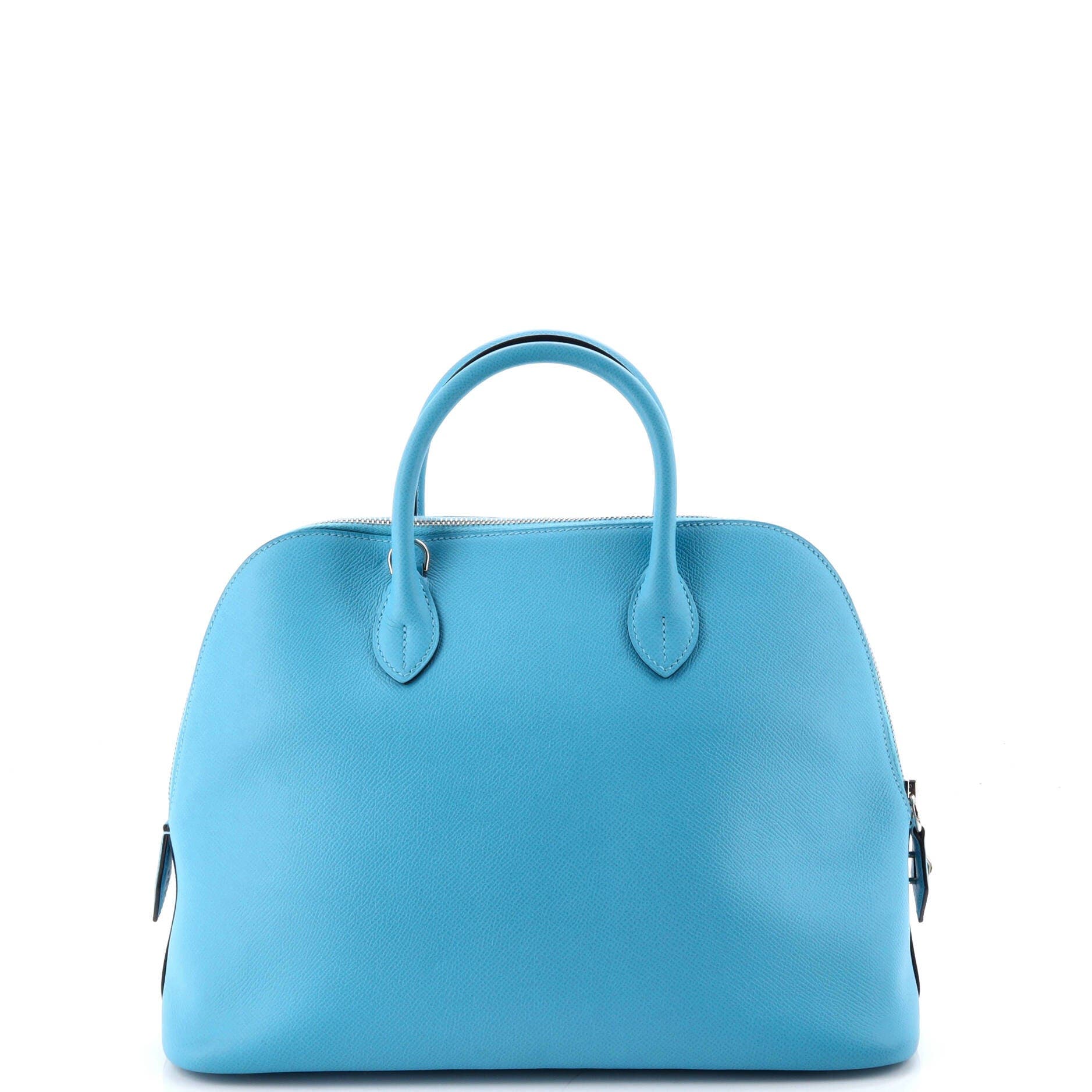 Pre-Owned Hermes Bolide 1923 Bag Epsom 30, Alternate, color, Bleu Du Nord