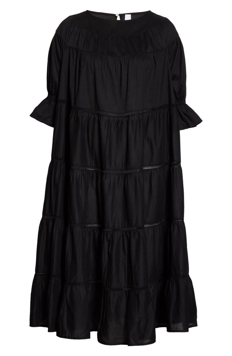 Merlette Paradis Open Tier Cotton Dress, Alternate, color, 