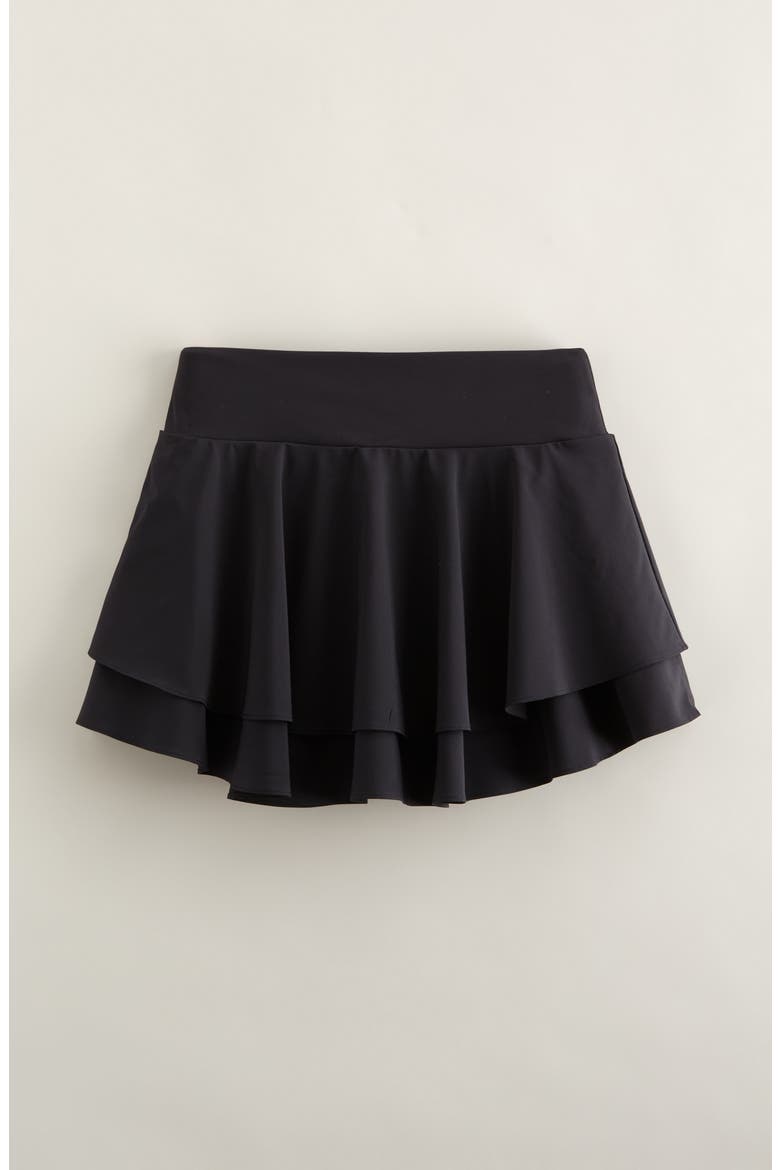 Kids' Tiered Skort, Main, color, BLACK