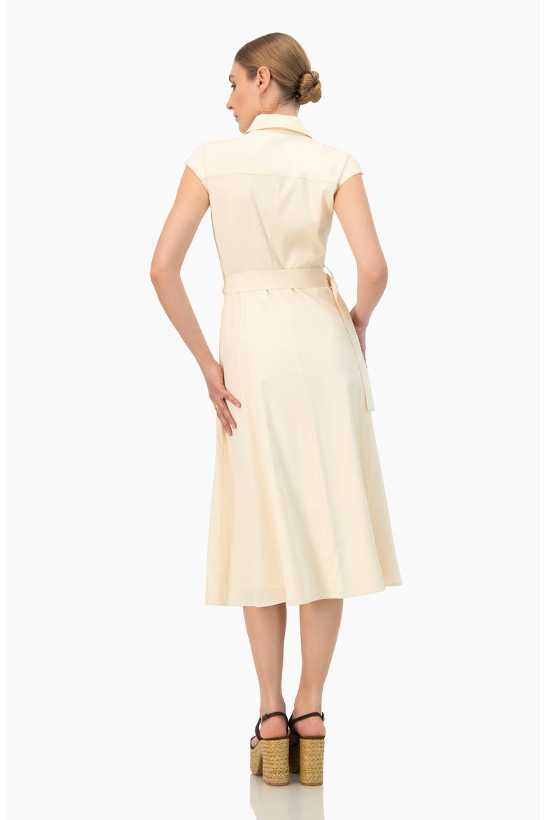 Midi Wide Shirt Dress, Alternate, color, Sand