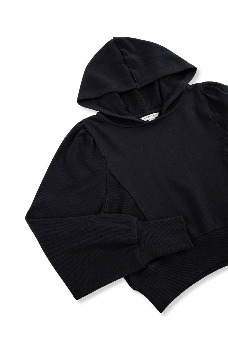 Habitual Kids Kids' French Terry Hoodie & Pants Set, Alternate, color, Black