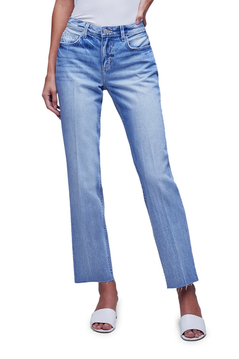 Milana Stovepipe Raw Jeans, Main, color, CLEMENTE