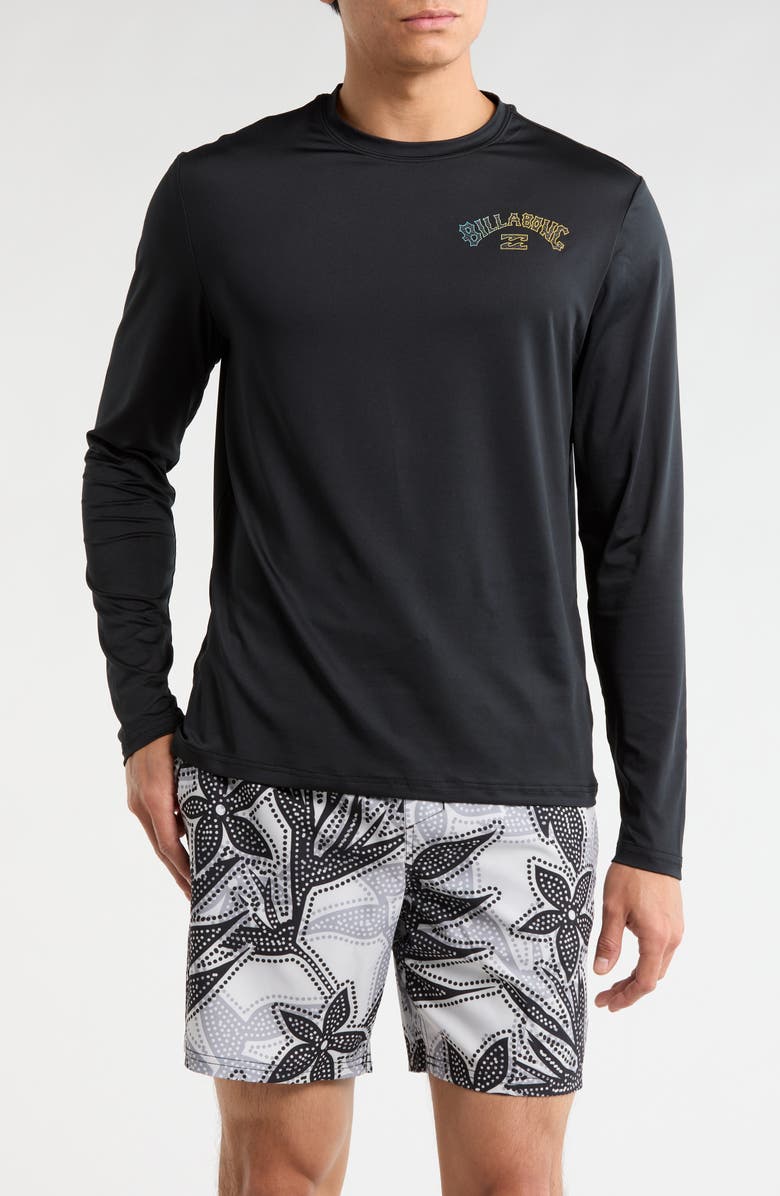Billabong Arch Wave Long Sleeve T-Shirt, Main, color, Black