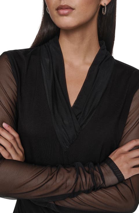 Mesh Sleeve Top