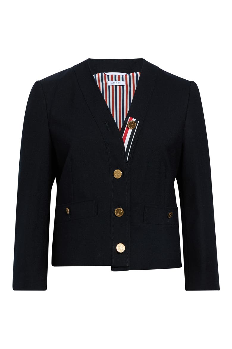 Wool Cardigan Jacket, Main, color, NAVY