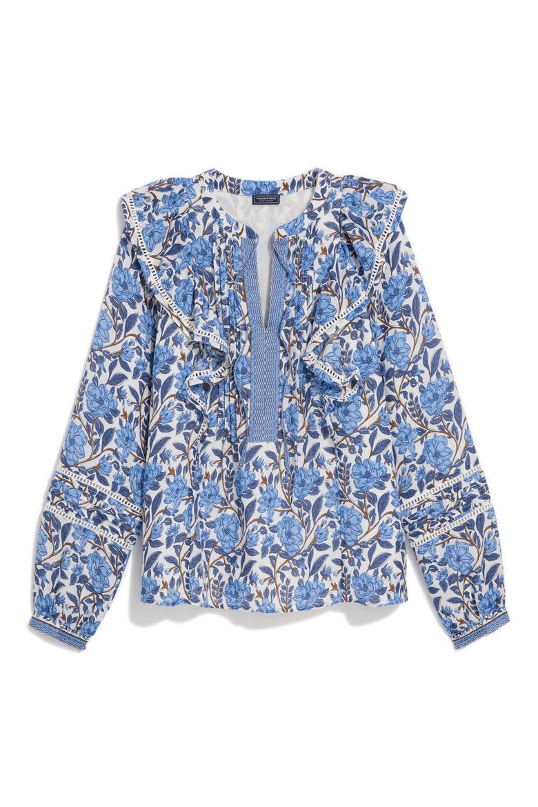 Maren Ruffled Top, Alternate, color, MAGNOLIA MARSH