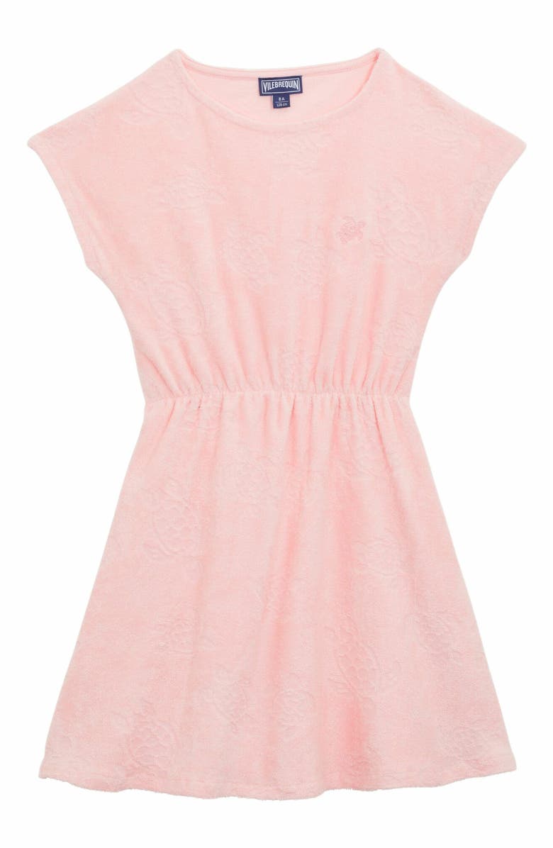 Vilebrequin Kids' Terry Dress, Main, color, Pivoine
