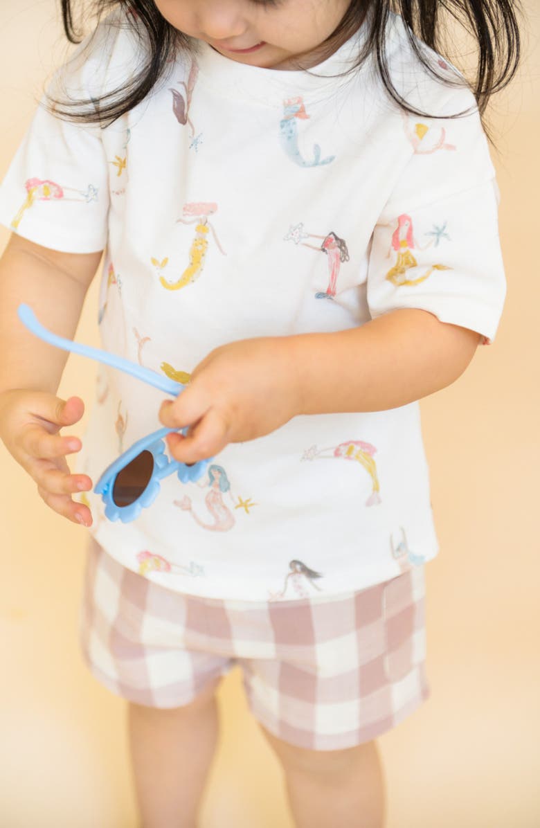 Pehr Kids' Dropped Shoulder Organic Cotton T-Shirt, Alternate, color, Mermaid Melody