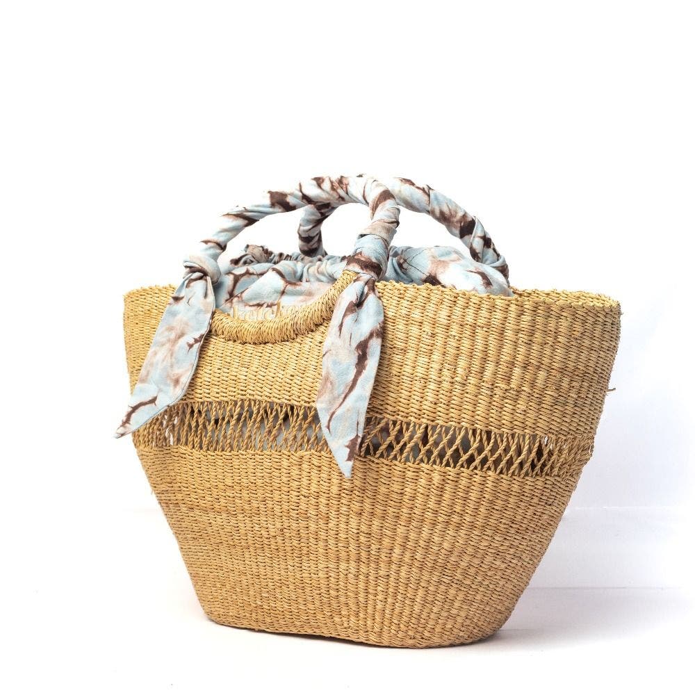 Butterfly Bag Medium, Alternate, color, Natural w/ Light Blue