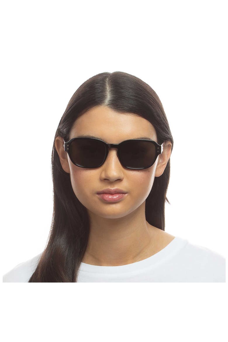 Unthinkable 53mm Square Sunglasses, Alternate, color, BLACK