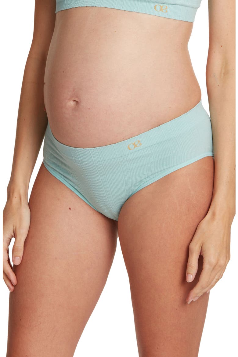 Zoe Maternity Briefs, Main, color, TURQUOISE