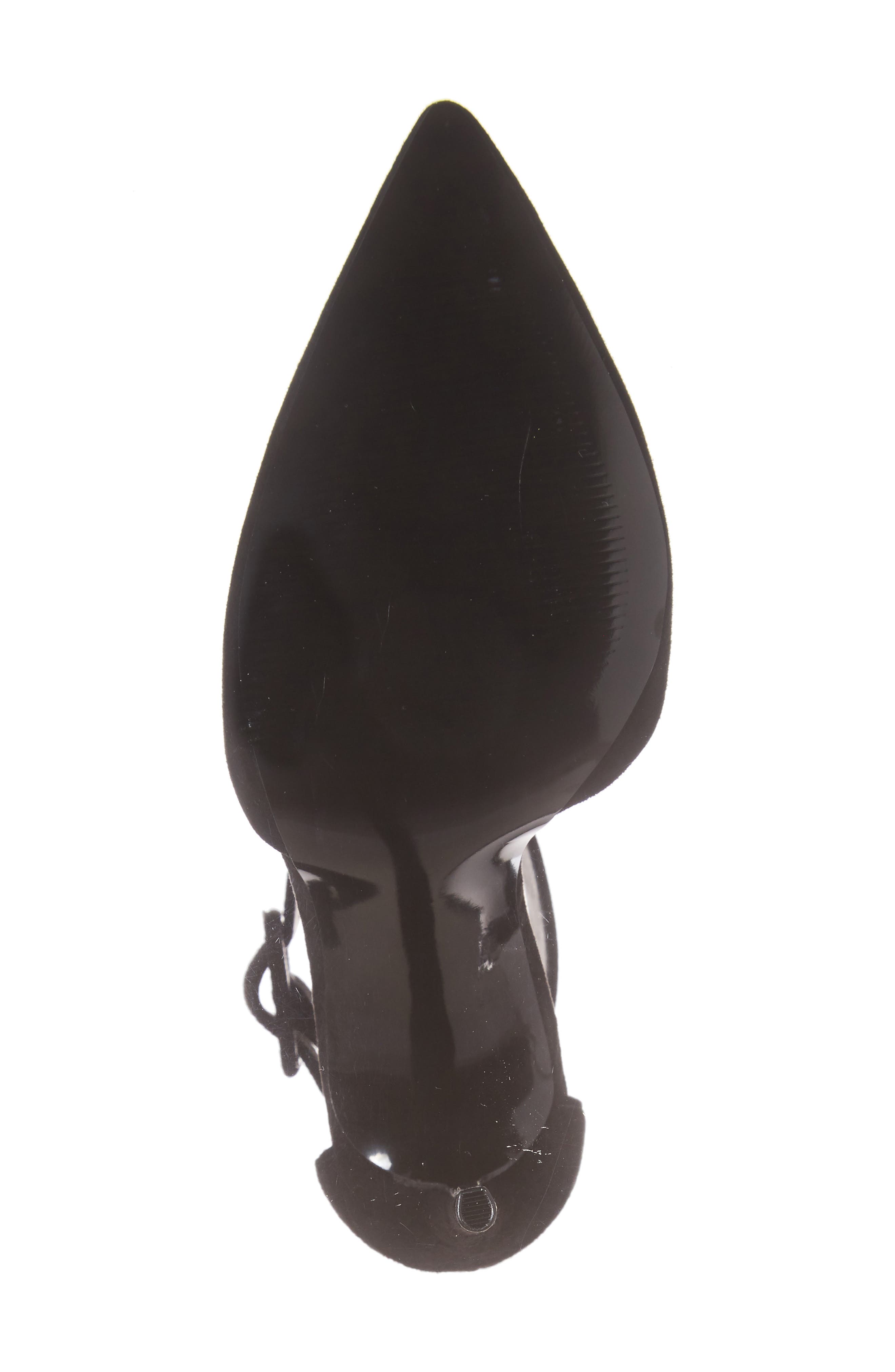 Desire Ankle Strap Pump, Alternate, color, BLACK SUEDE