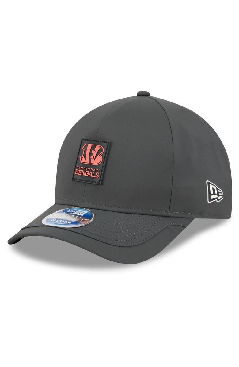 New Era Men's New Era Charcoal Cincinnati Bengals 2025 Sideline Cold Weather 9FORTY M-Crown Adjustable Hat, Main, color, Charcoal