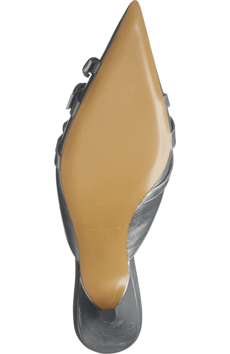 Marc Jacobs The Emma Kitten Heel Mule, Alternate, color, Silver