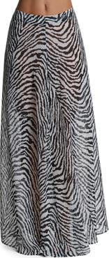 Naked Wardrobe Chiffon A-Line Maxi Skirt