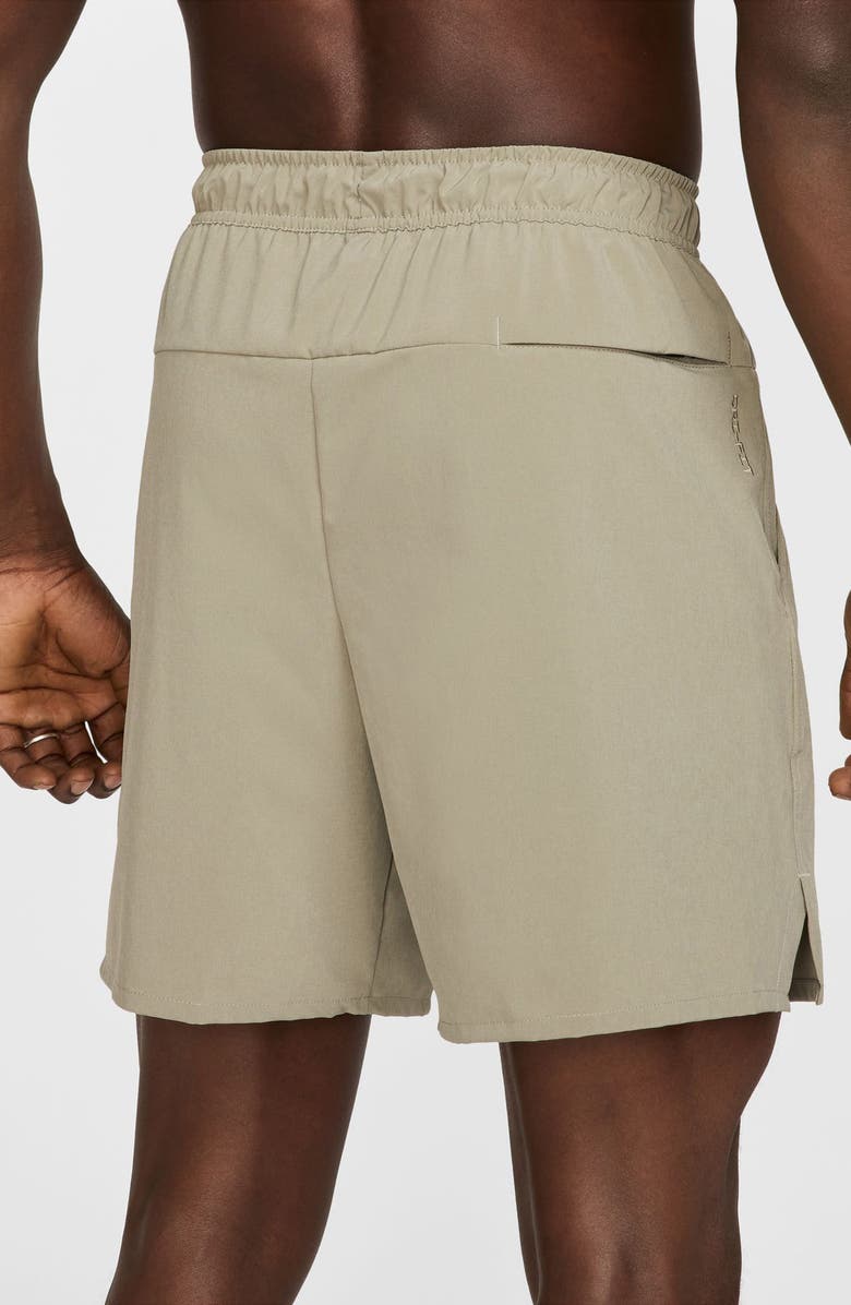 Nike Dri-FIT Unlimited 7-Inch Unlined Athletic Shorts, Alternate, color, Light Army/ Black