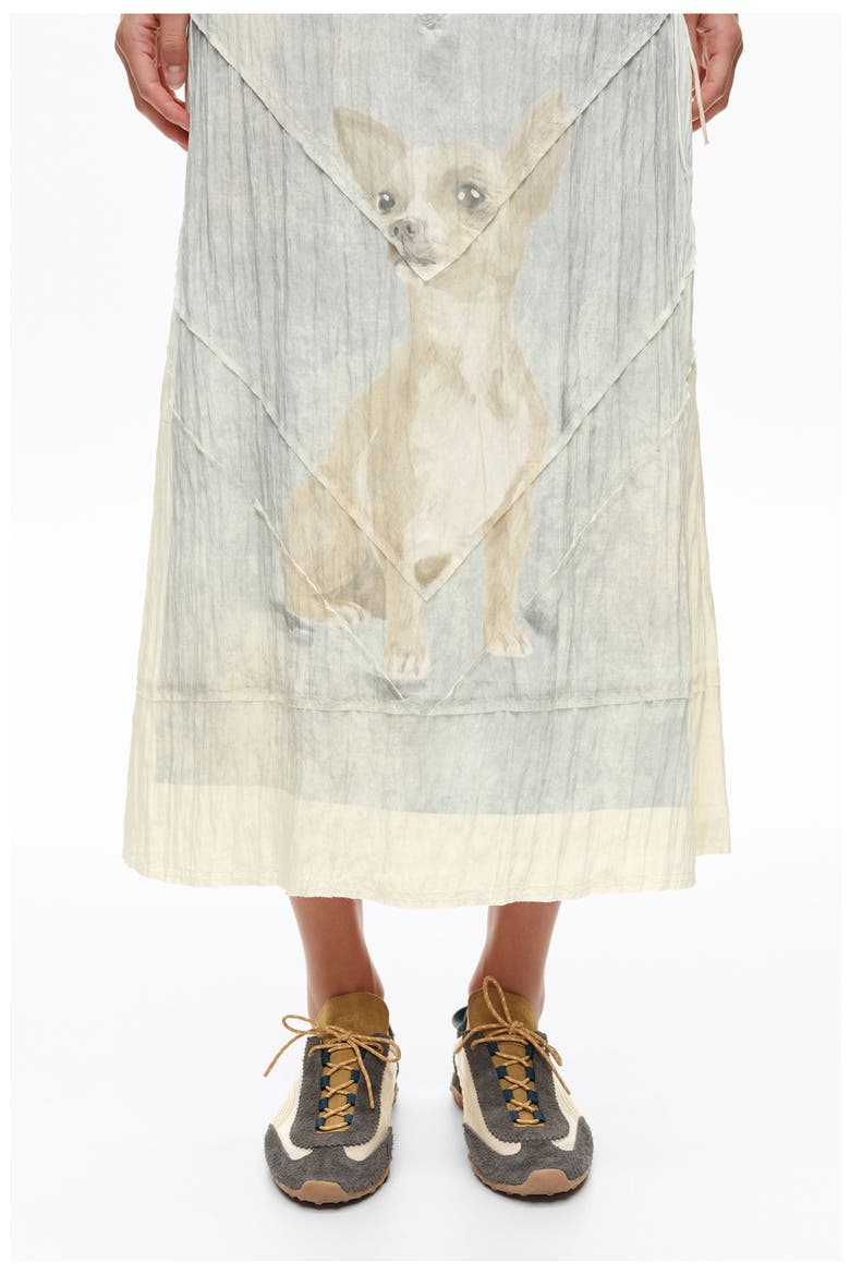 Chihuahua A-line Pleated Midi Skirt, Alternate, color, CHIHUAHUA CAMEL