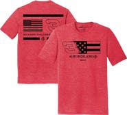NASCAR Men's Richard Childress Racing Team Collection Heather Red Austin Dillon Tri-Blend Flag T-Shirt