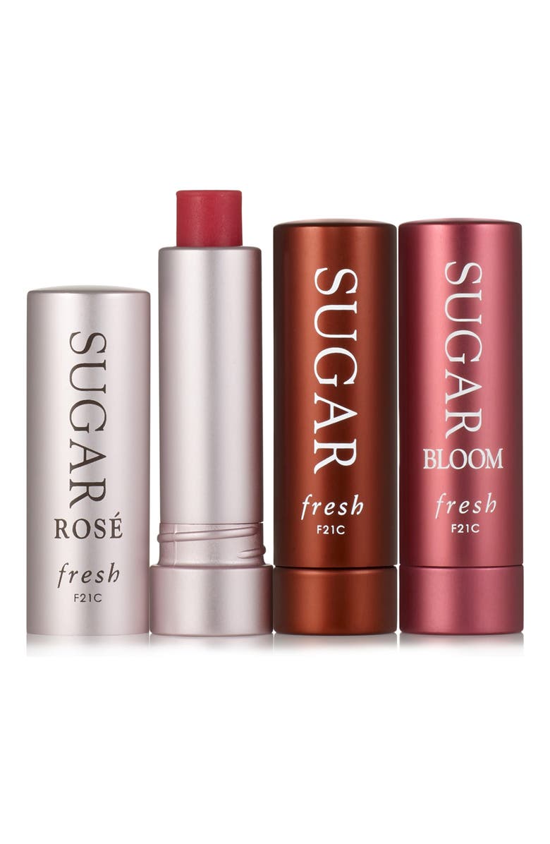 Fresh<sup>®</sup> Three's A Charm Travel Size Sugar Lip Treatment SPF 15 Set, Alternate, color, 