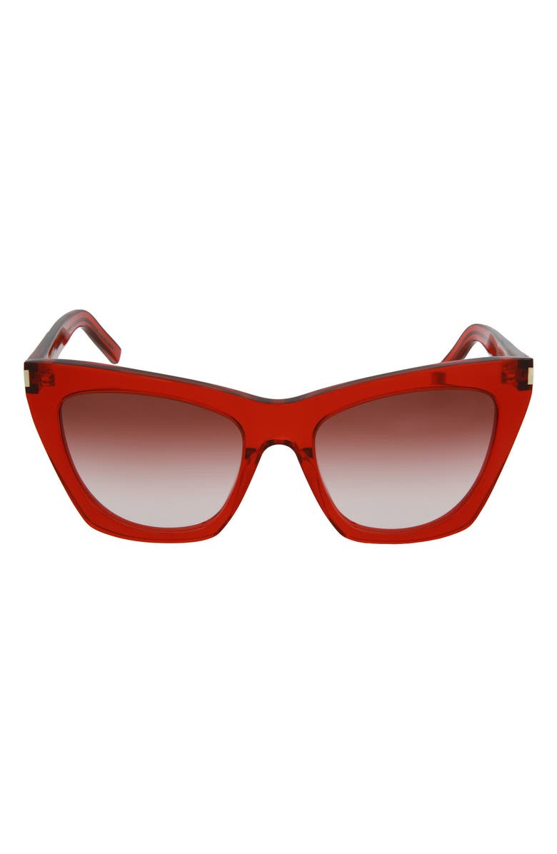 Saint Laurent 55mm Kate Cat Eye Sunglasses, Main, color,