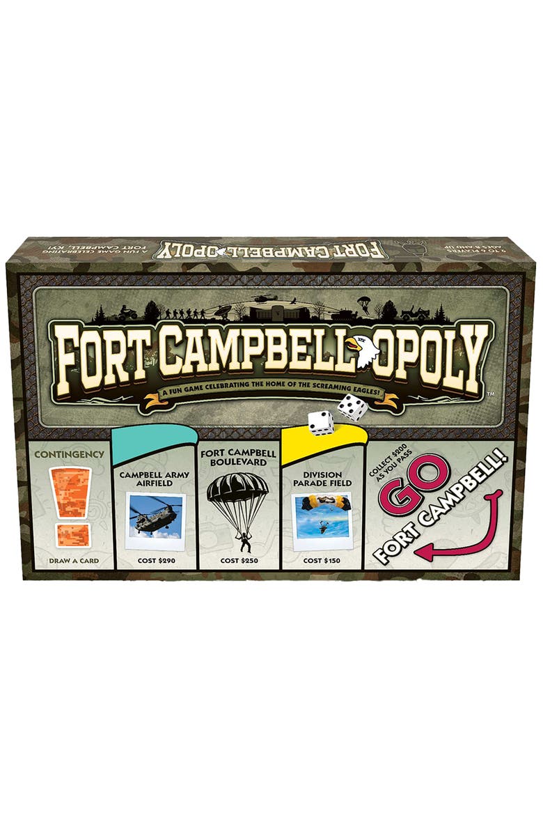 Fort Campbell Opoly Board Game, Main, color, Multicolored