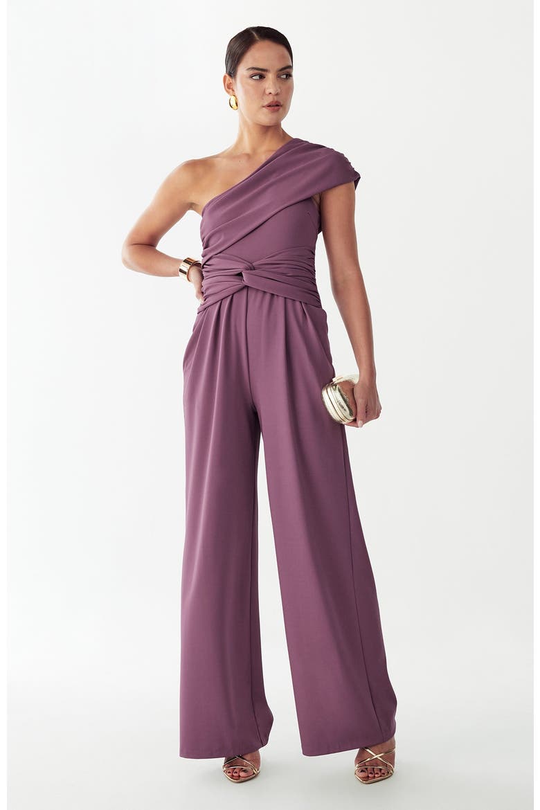 Daisie Jumpsuit, Alternate, color, Mauve Mist