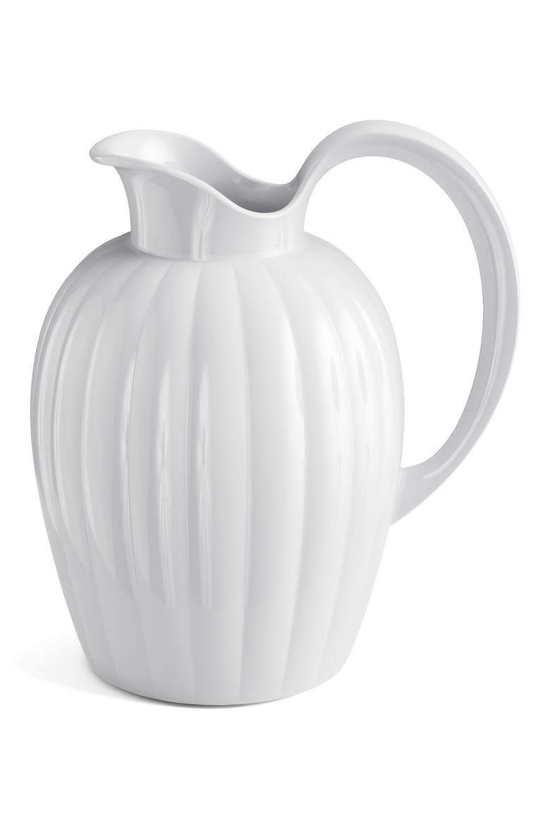 Bernadotte Porcleain Pitcher, Main, color, WHITE