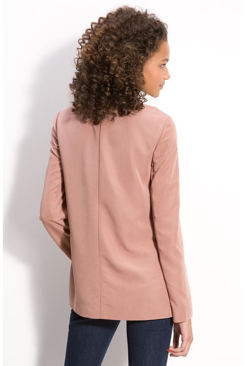 Frenchi® Drapey Menswear Blazer, Alternate, color, BROWN- COGNAC