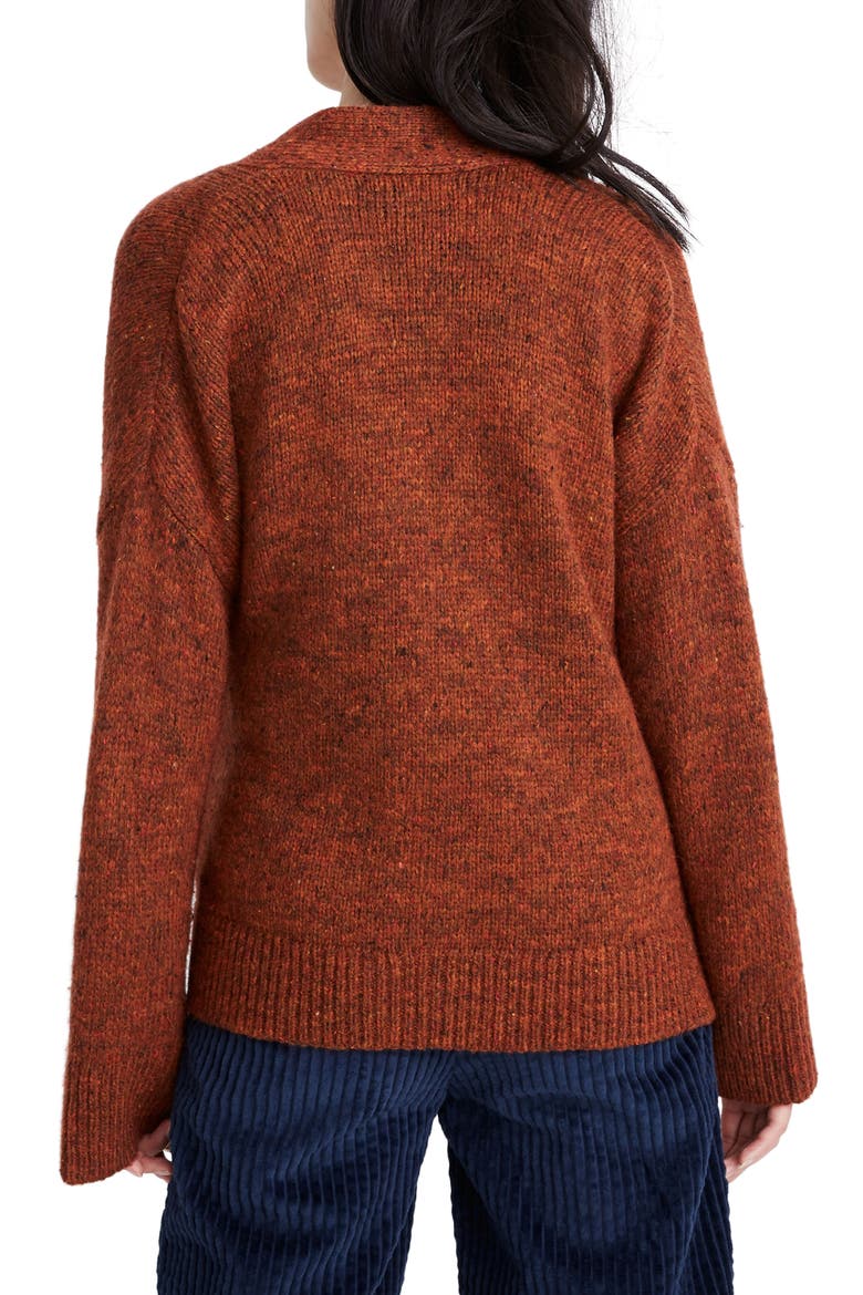 Loring Wrap Cardigan, Alternate, color, DONEGAL BISON